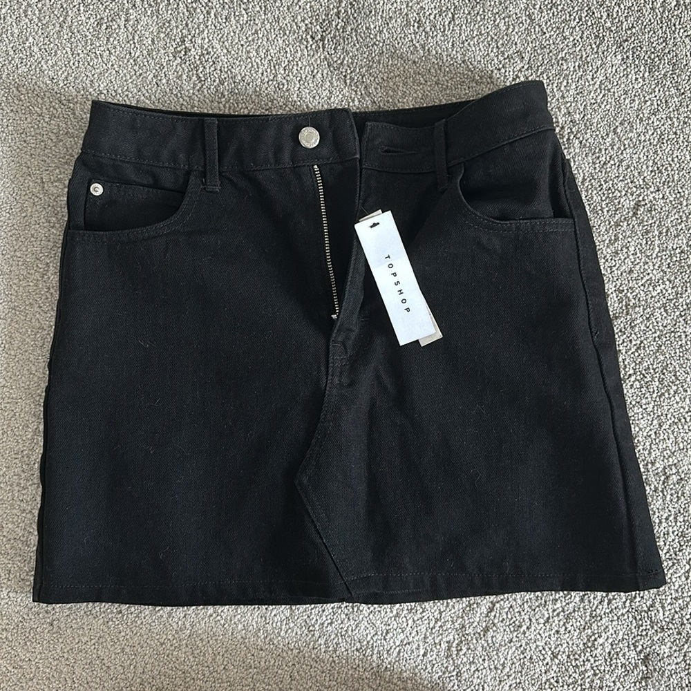 Topshop denim skirt in black - NWT - Picture 5 of 7